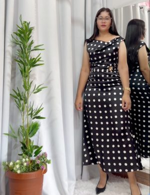 Vestido de poá